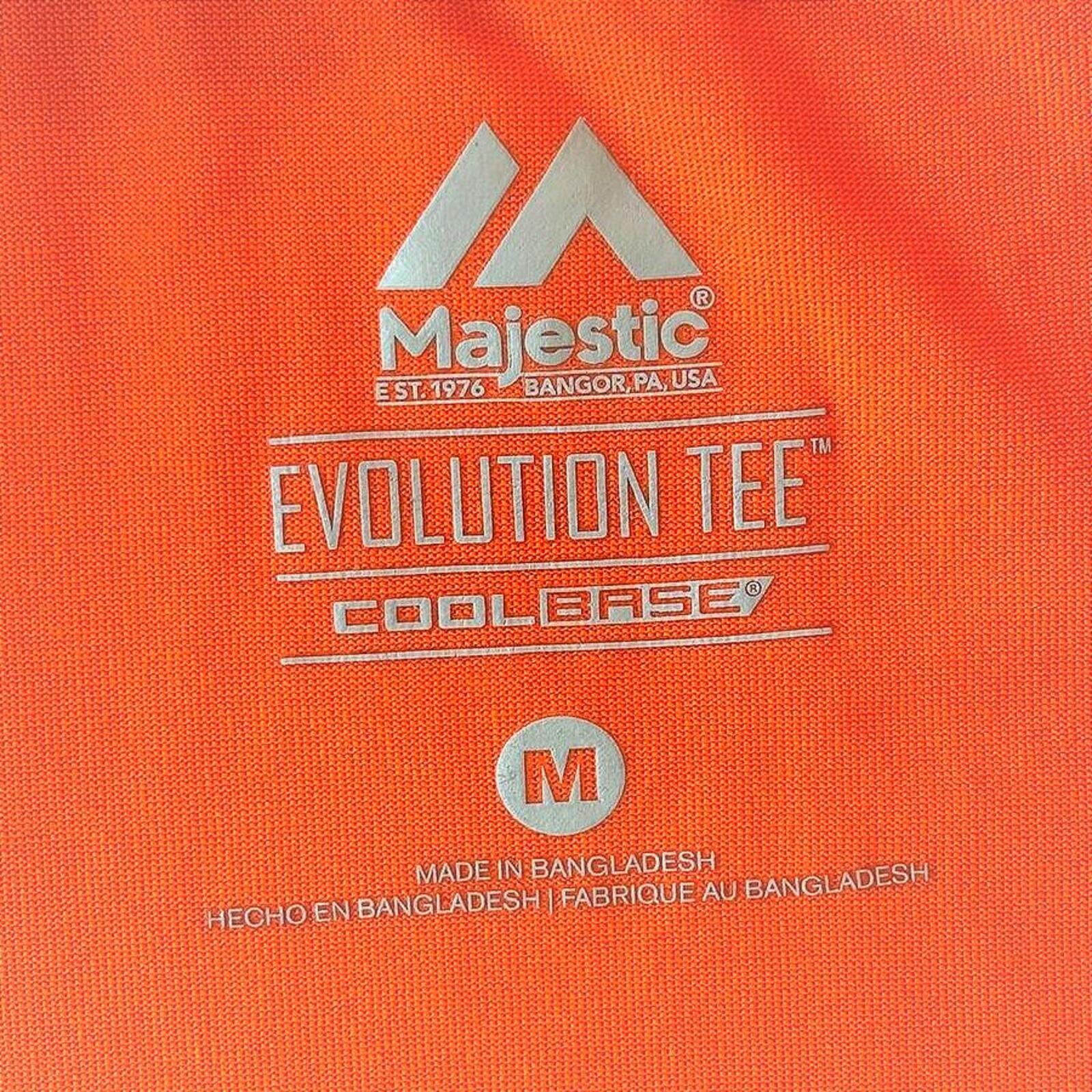Majestic San Francisco Giants Coolbase Evolution Tee Orange Short Sleeve Medium