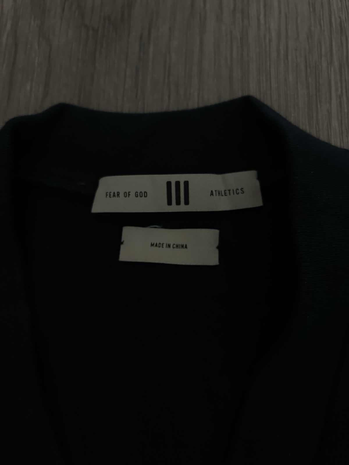adidas Fear of God Athletics V Tee IS8736 Black V-Neck Short Sleeve T-Shirt M