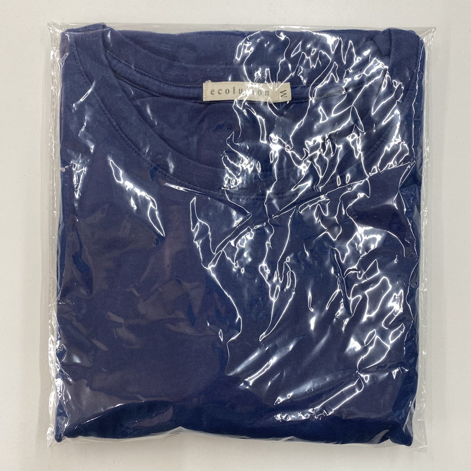 Ecolution Mens Medium Crew Neck T Shirt Blue 100% Organic Cotton