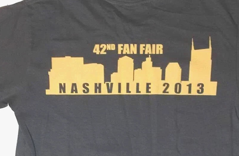 CMA Mens Country Music Festival 2013 Nashville 42nd Fan Fair Shirt New S, XL