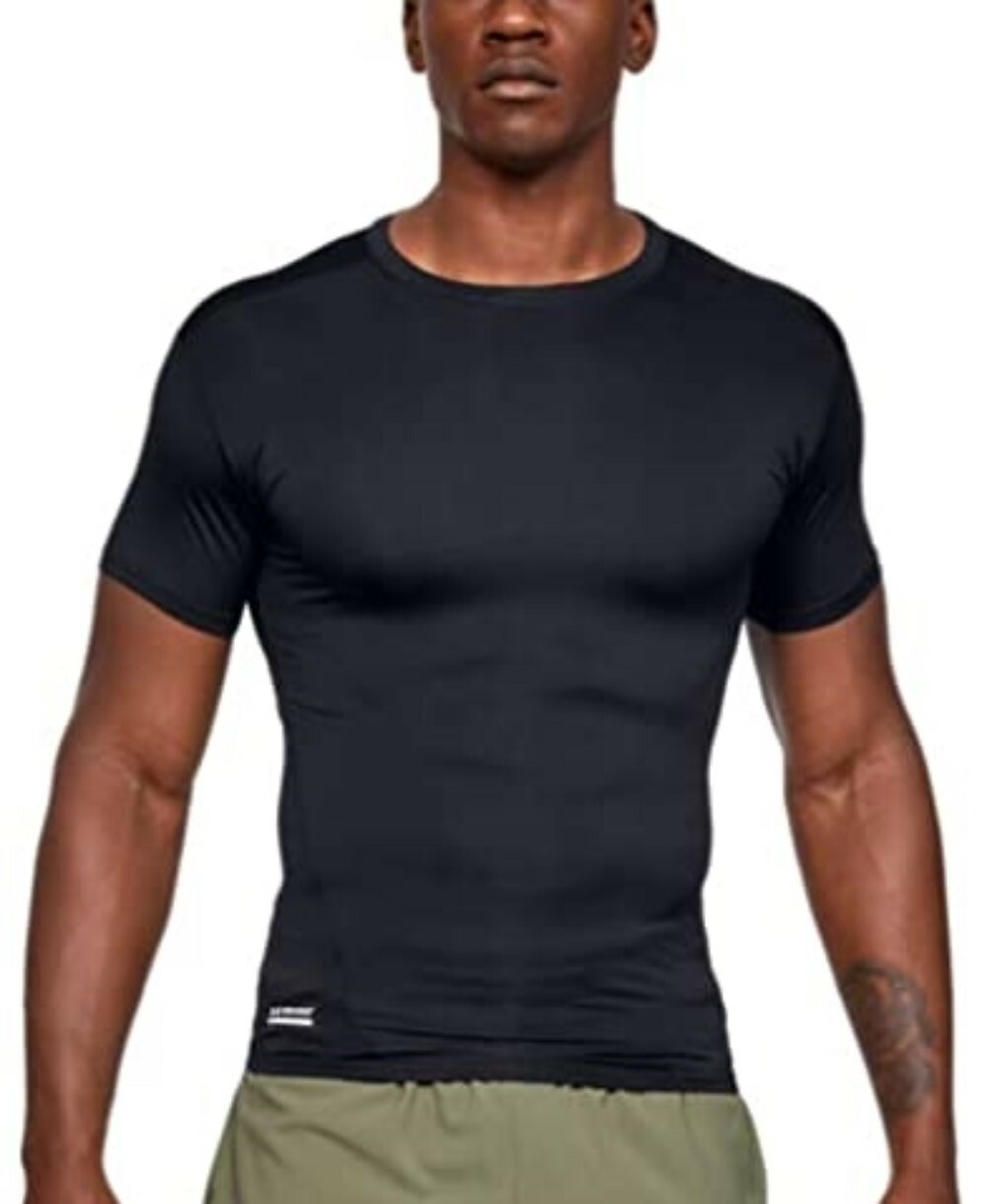 Under Armour 266216 Men’s Heat Gear Tactical Compression Sleeve T-Shirt Size M