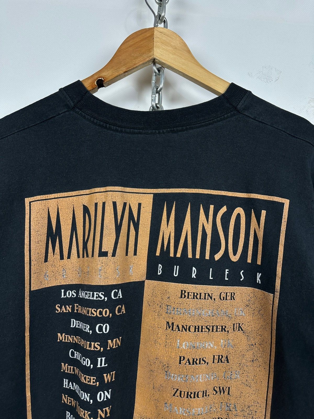 2003 Vintage Marilyn Manson The Golden Age of Grotesque Band T-Shirt Size L