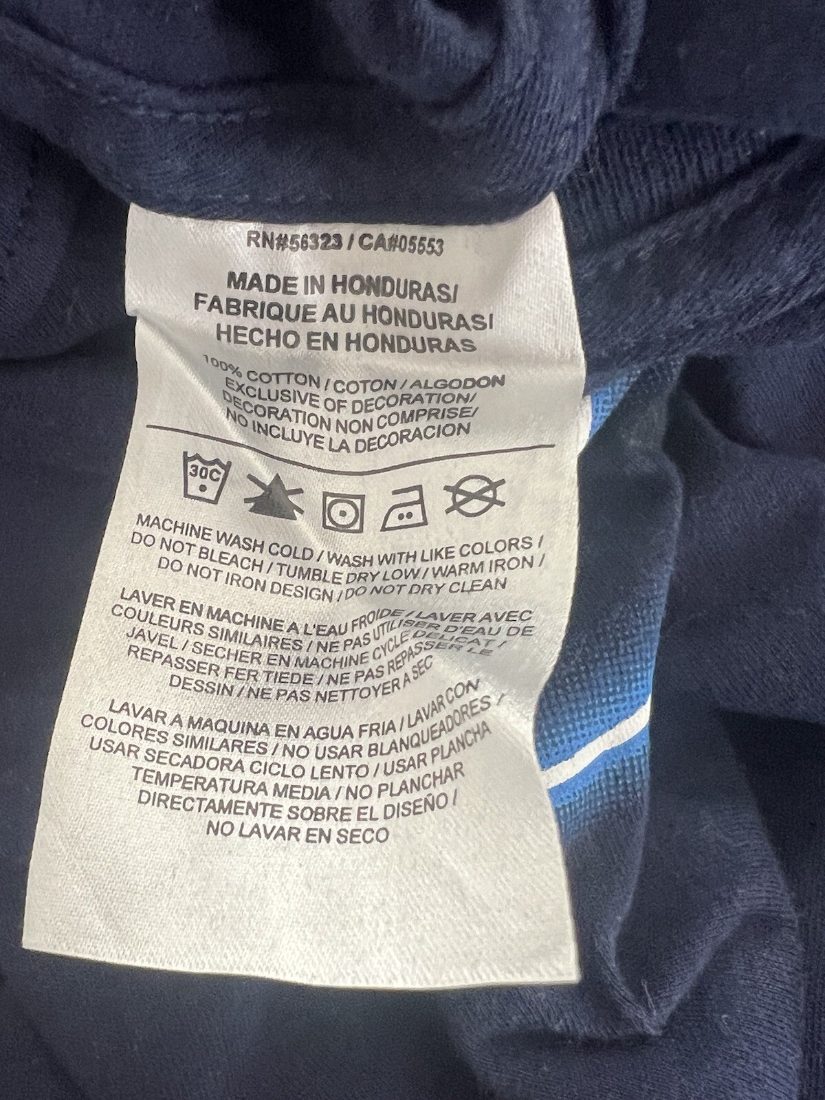 Nike JDI T-Shirt Mens Size 2XL Blue Solid Graphic Logo Tee 561416-41S
