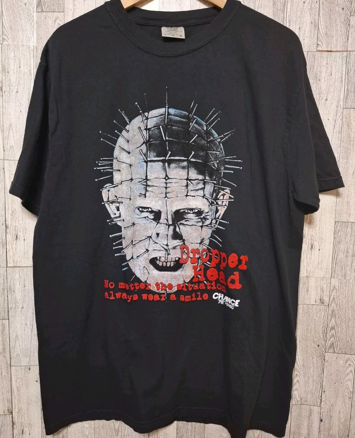 Hellraiser Pinhead Tee T-Shirt Horror Black Size Large Adult