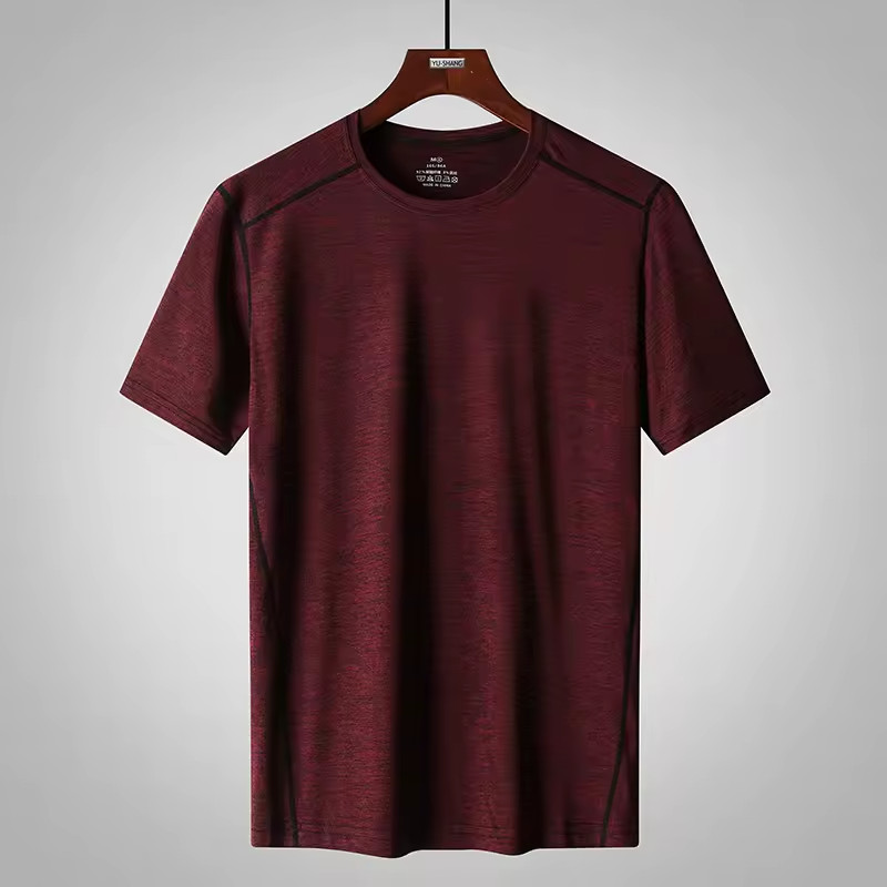 Men Big & Tall T-Shirt 6XL 7XL 8XL Casual Short Sleeve Polyester Stretch
