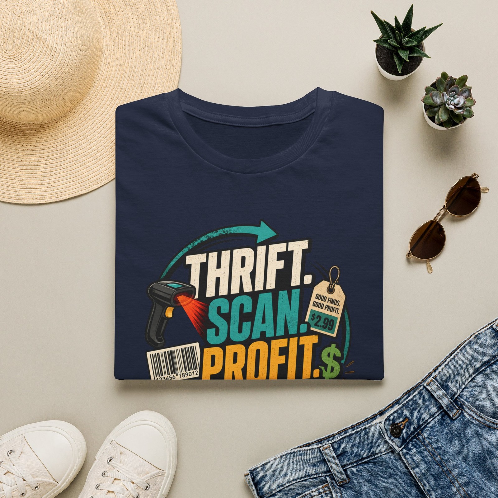 Thrift Scan Profit Repeat Shirt Reseller Thrifting Tee