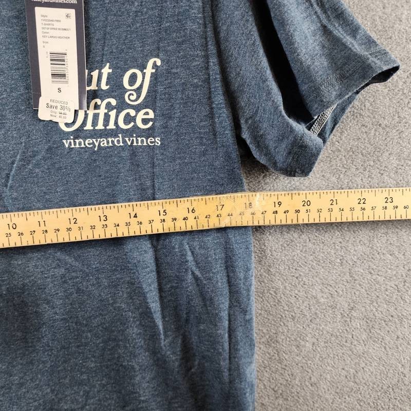 Vineyard Vines Out Of Office Dunes Graphic Tee Men’s S Key Largo Heather S/S