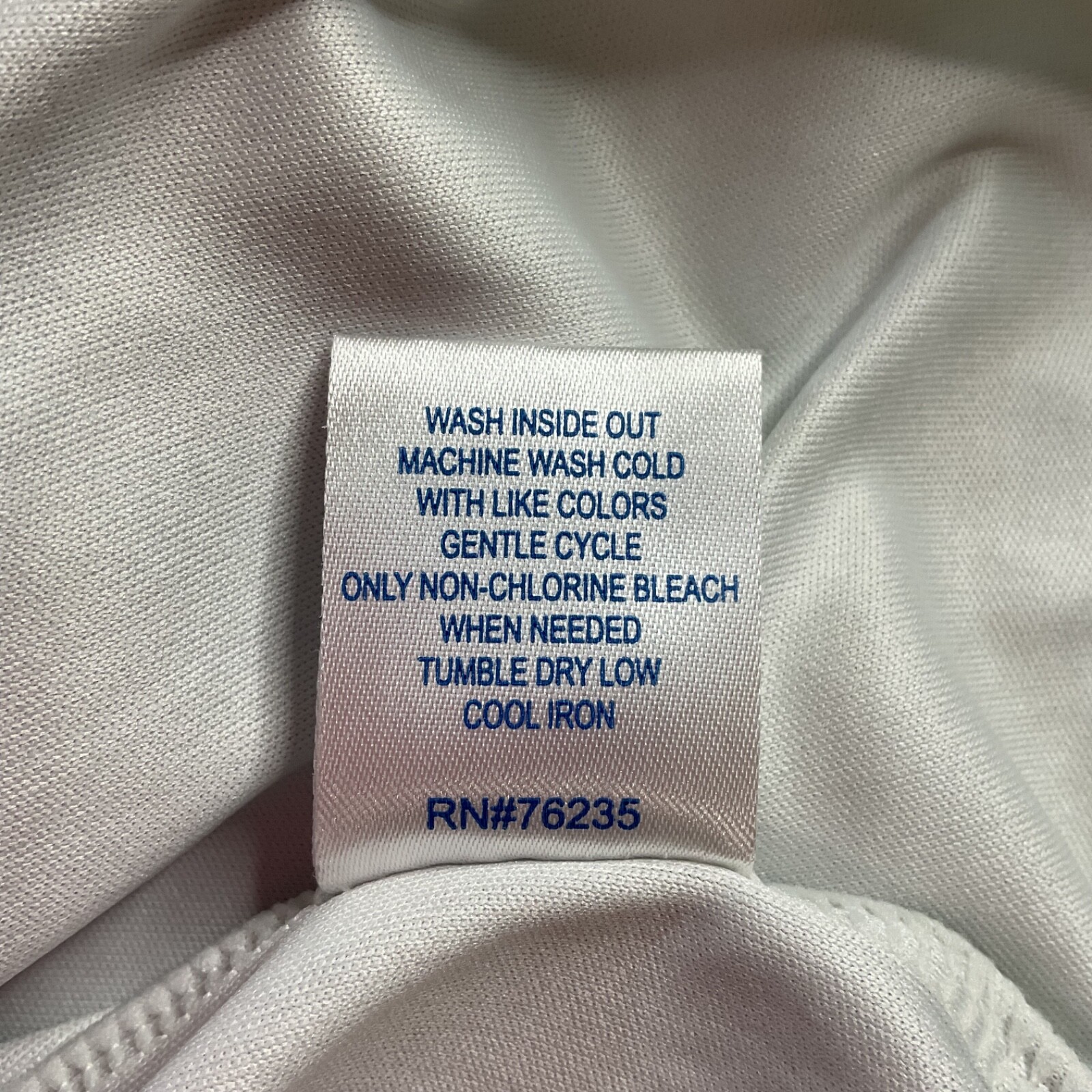 BOCA Classics Long Sleeve XXL Rash Guard Quick Dry Swim Shirt White Gray Blue