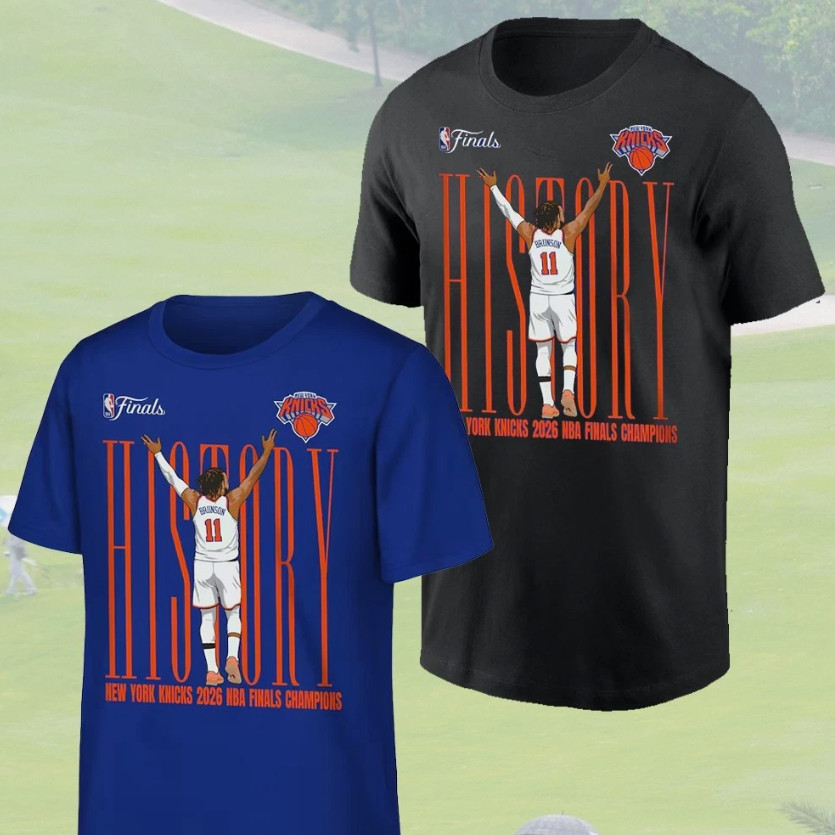 Jalen Brunson Basketball Finals Champion Shirt New York 2026 Fan Graphic Tee