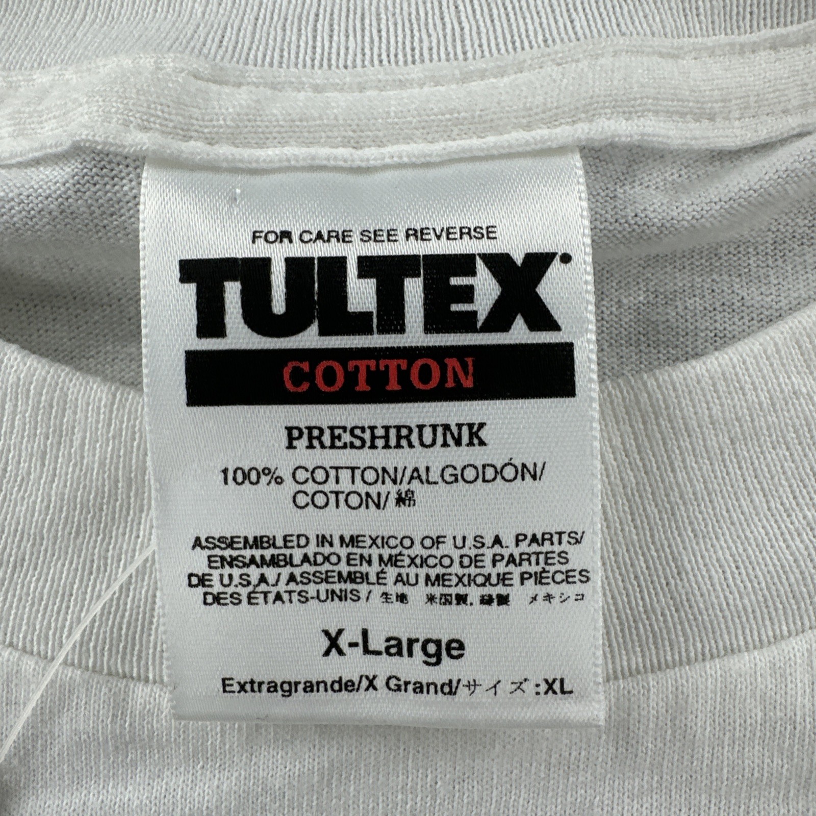 Vtg Tultex Mens XL White Shirt Rene Dickerson Colored People Art Tee 93 NWT 90s