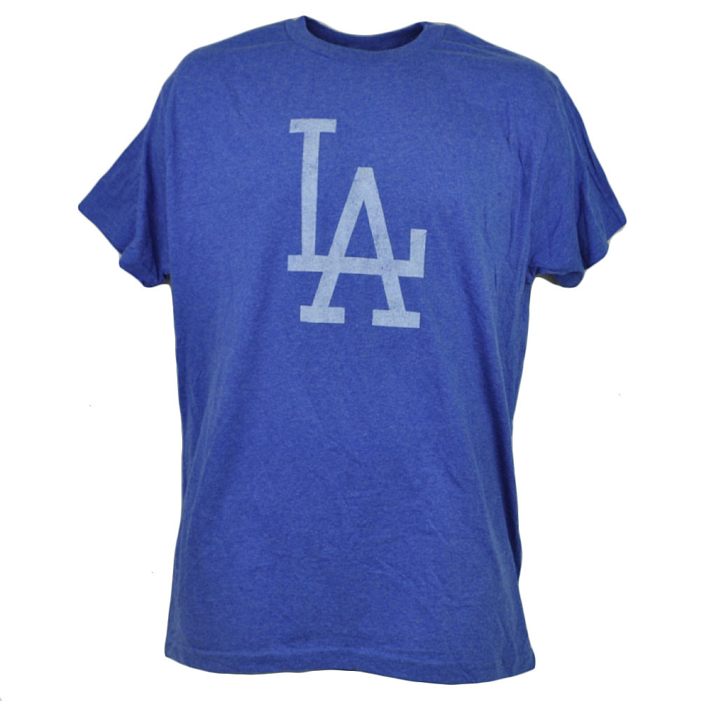MLB Los Angeles Dodgers Blue Tshirt Tee Short Sleeve Crew Neck Mens Adult Sports