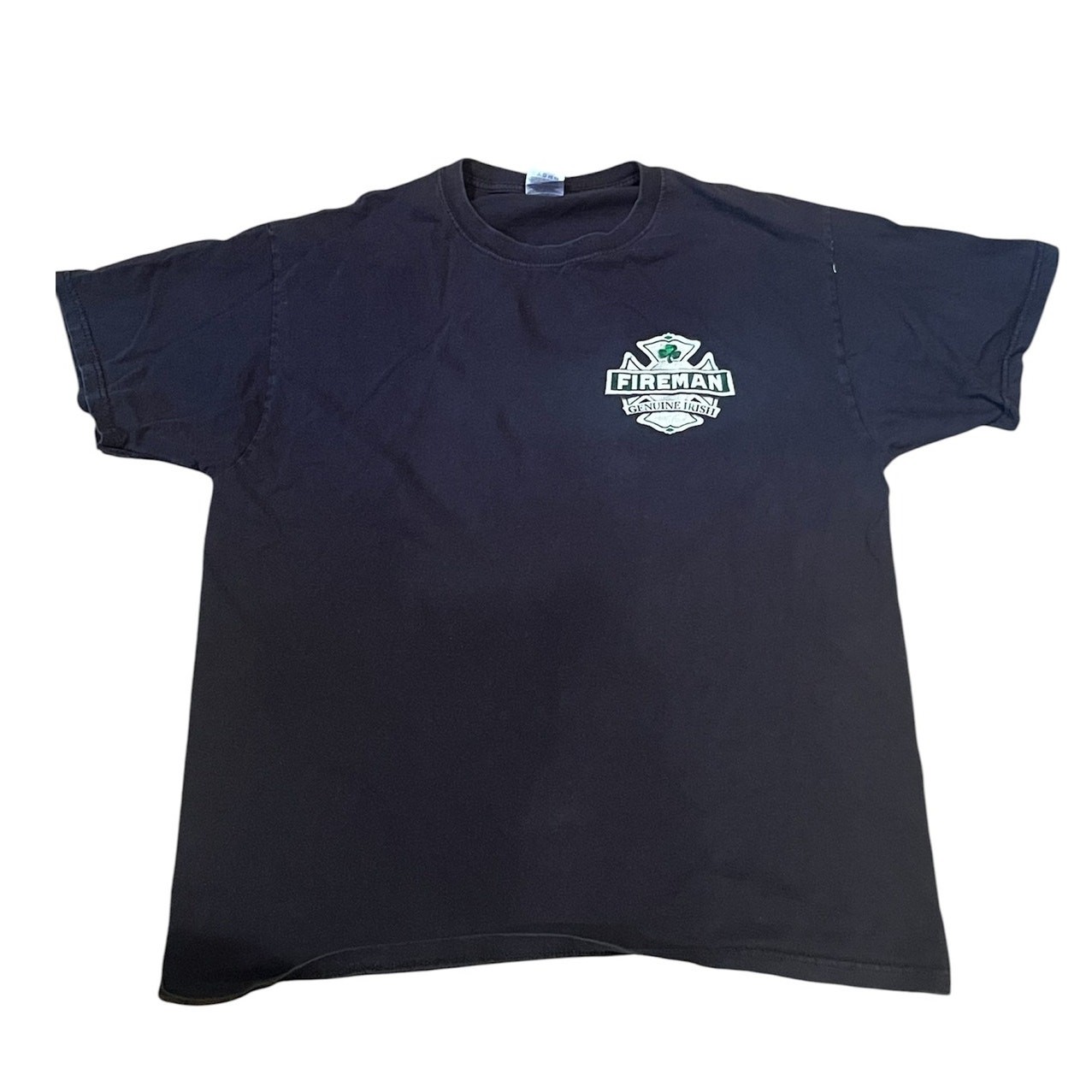 Firefighter Garda Ireland’s Bravest Black T-Shirt Irish Gaelic “Men of Fire”