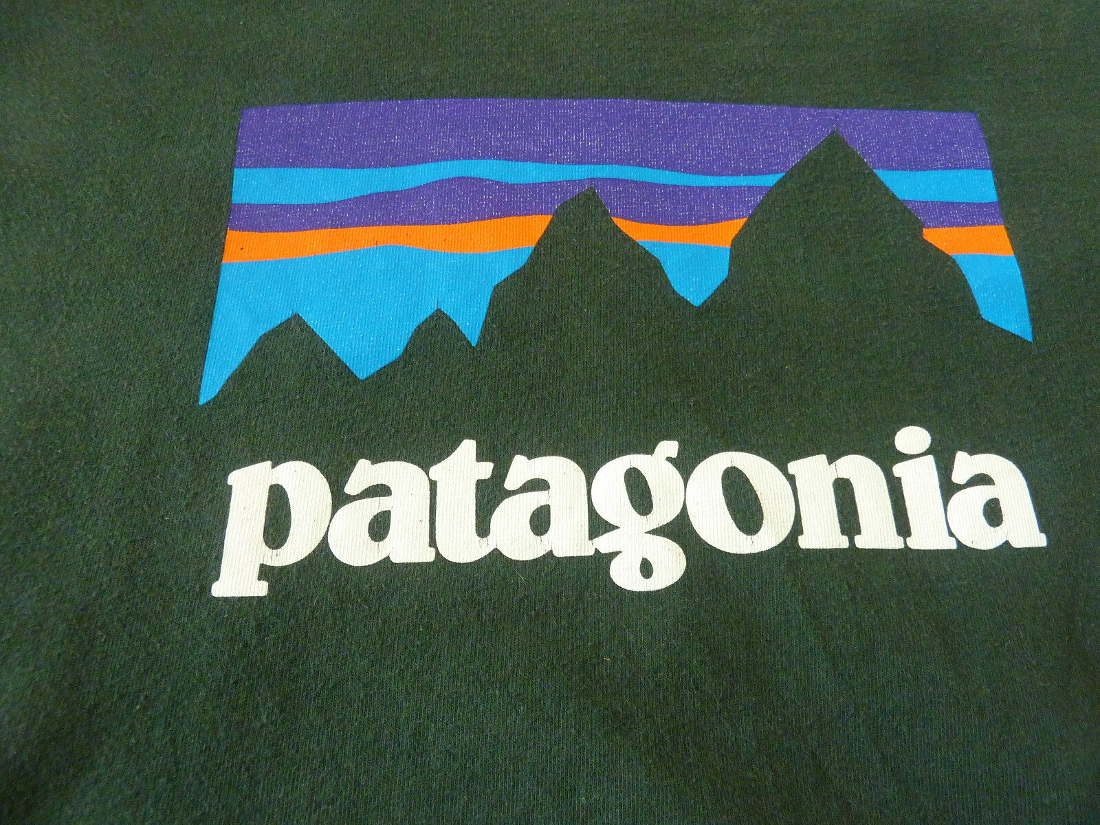Patagonia Long Sleeve Shirt Dark Green Organic Cotton Regular Fit Adult Sz M