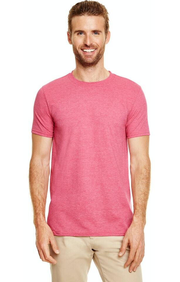 Gildan G640 Adult Unisex Softstyle® tshirt SM Small Heather Cardinal Red Shirt