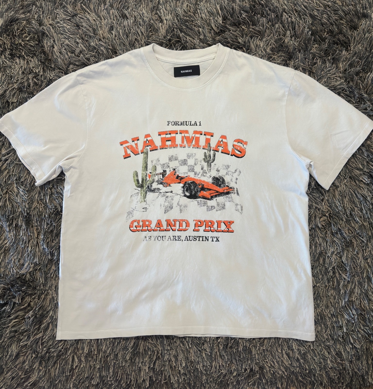 Nahmias x Austin F1 Grand Prix 2025 x As You A Small Oversized Off White T-Shirt