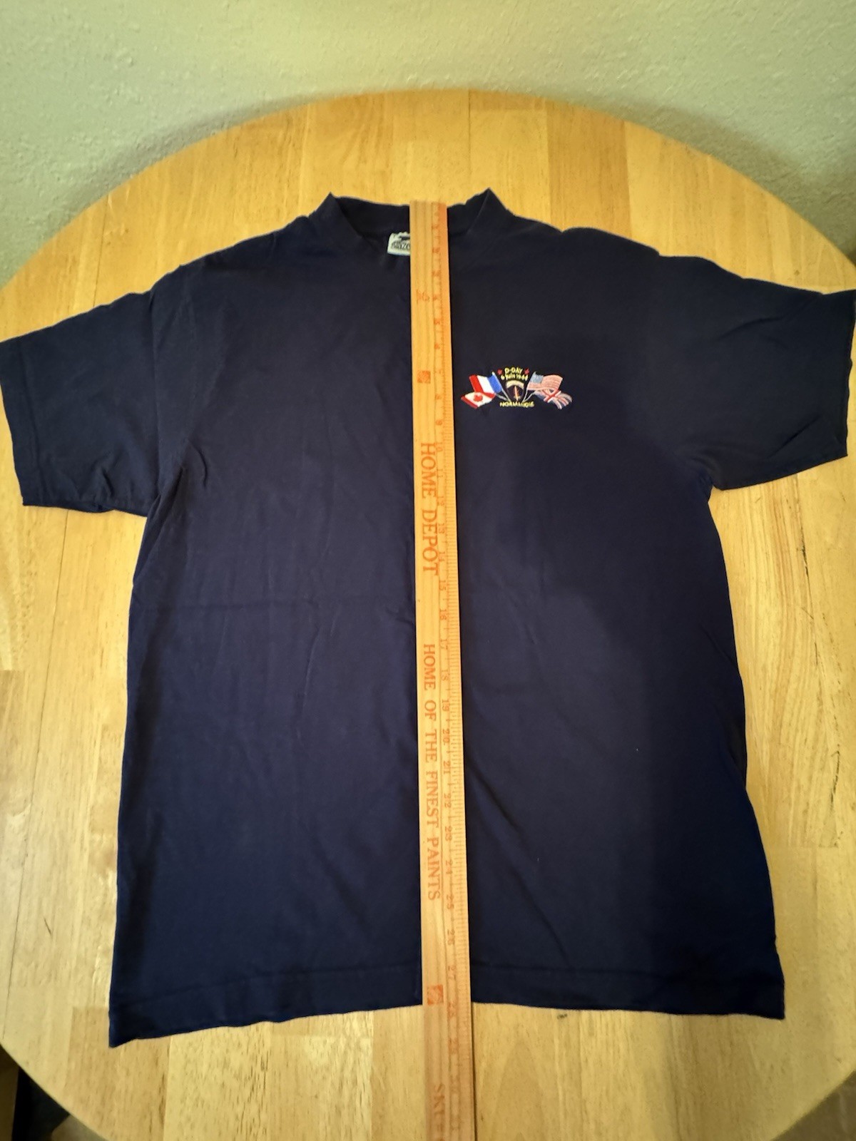 Slazenger WWII Normandy D Day Large T Shirt Mens June 6 1944 Normandie