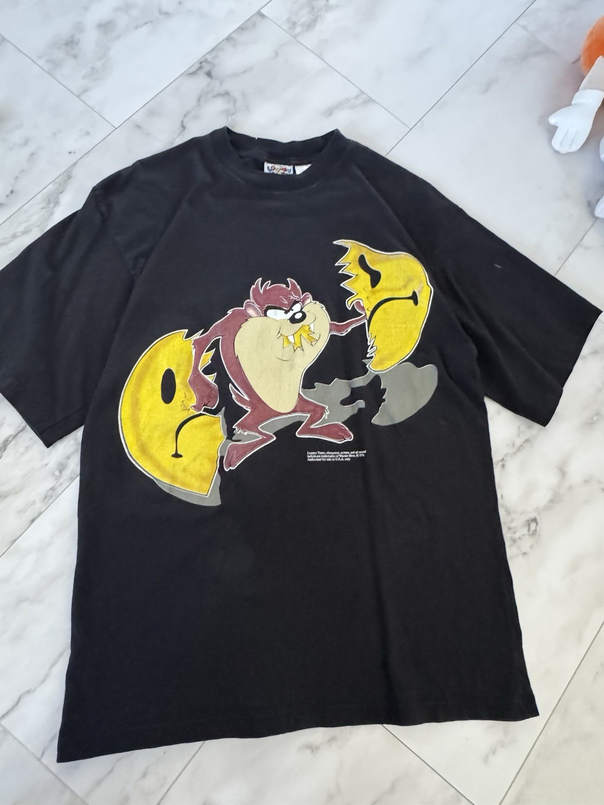 Men’s Vintage Looney Tunes T Shirt Size Medium Large Tasmanian Devil