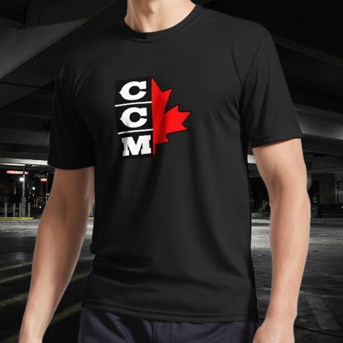 CCM Retro Ice Hockey Logo 3 Active T-Shirt Funny Logo American Men’s T-Shirt