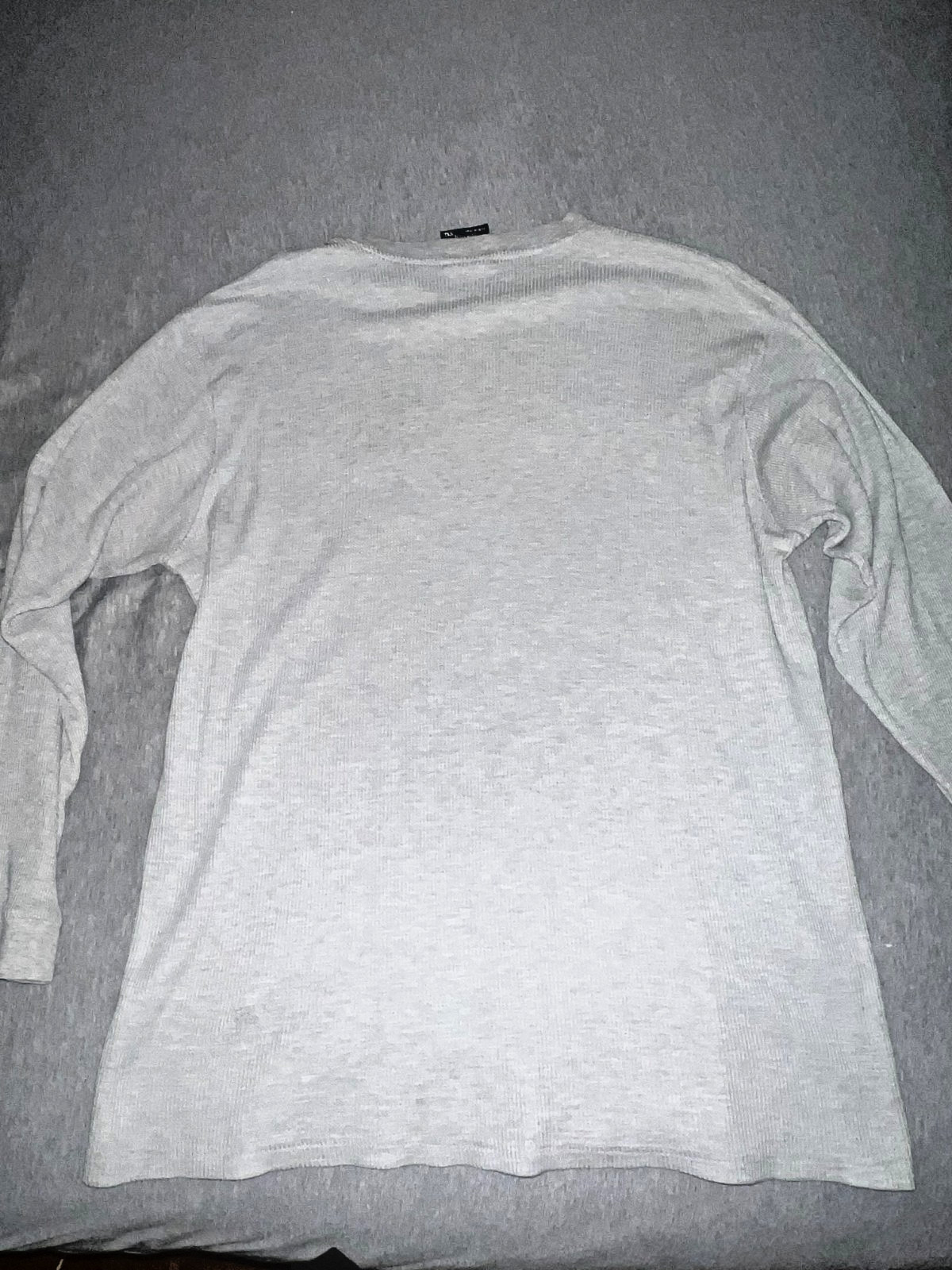 Vintage Southpole Shirt Mens XXL Light Gray Y2K Grunge Thermal Knit Long Sleeve