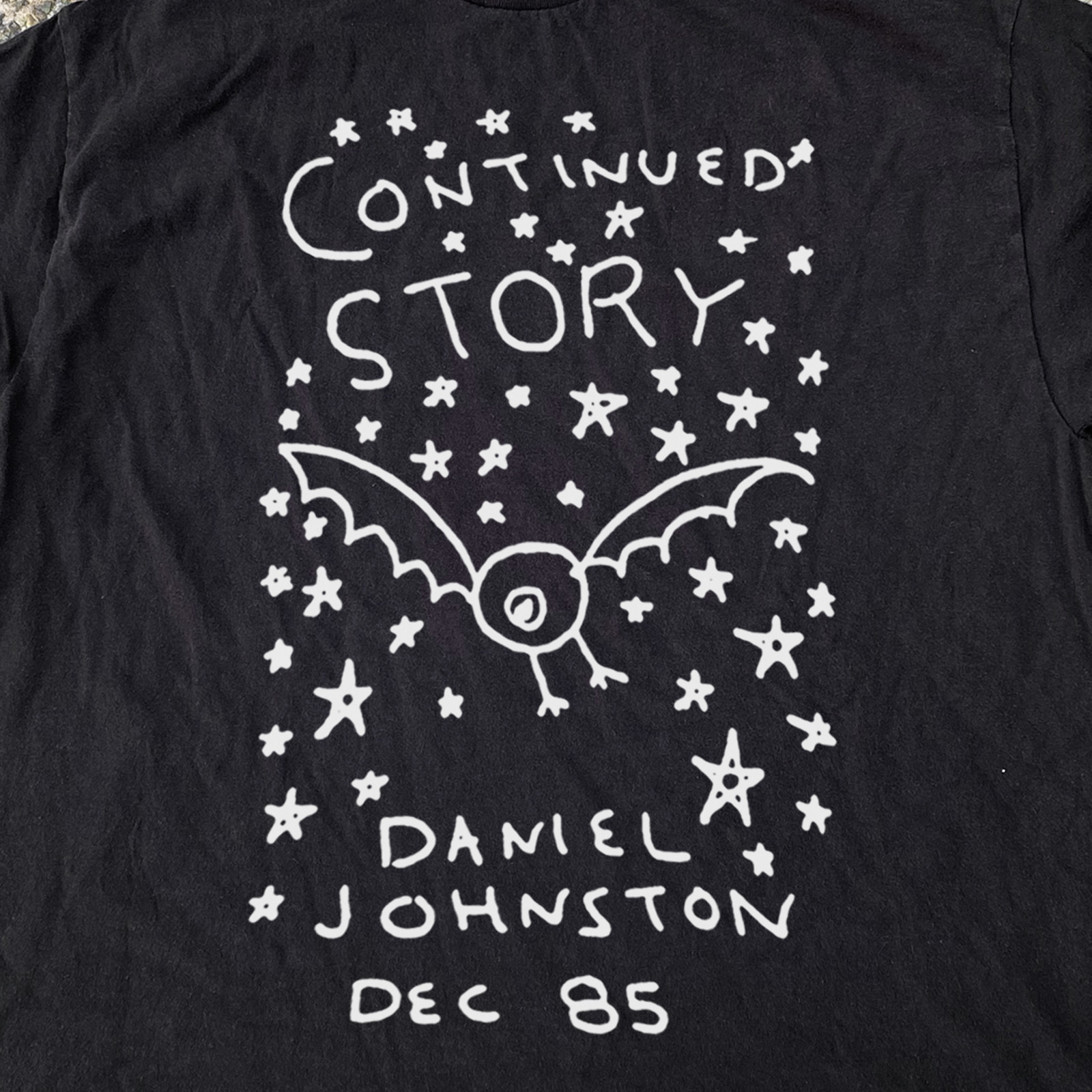 Daniel Johnston The Continued Story Promo T-Shirt Black XXL