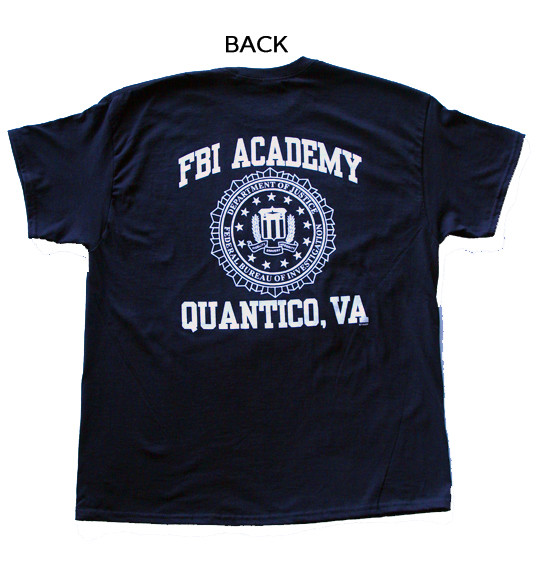 FBI Academy T-Shirt Federal Bureau of Investigation Government New Quantico VA