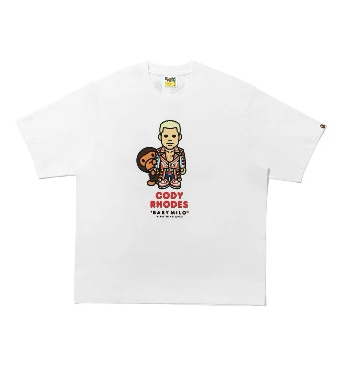 BAPE X FANATICS X WWE CODY RHODES BABY MILO SIZE LARGE & XL