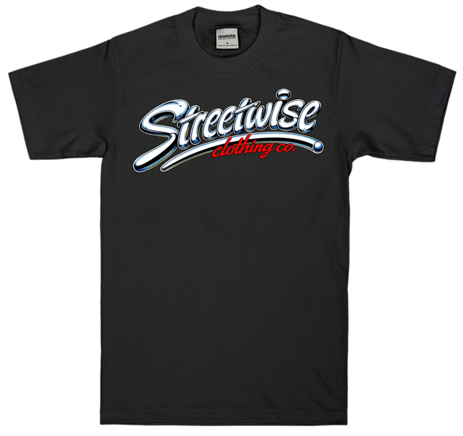 Streetwise Chrome Bubble Graphic T-Shirt Black M-L-XL-2XL-3XL-4XL-5XL