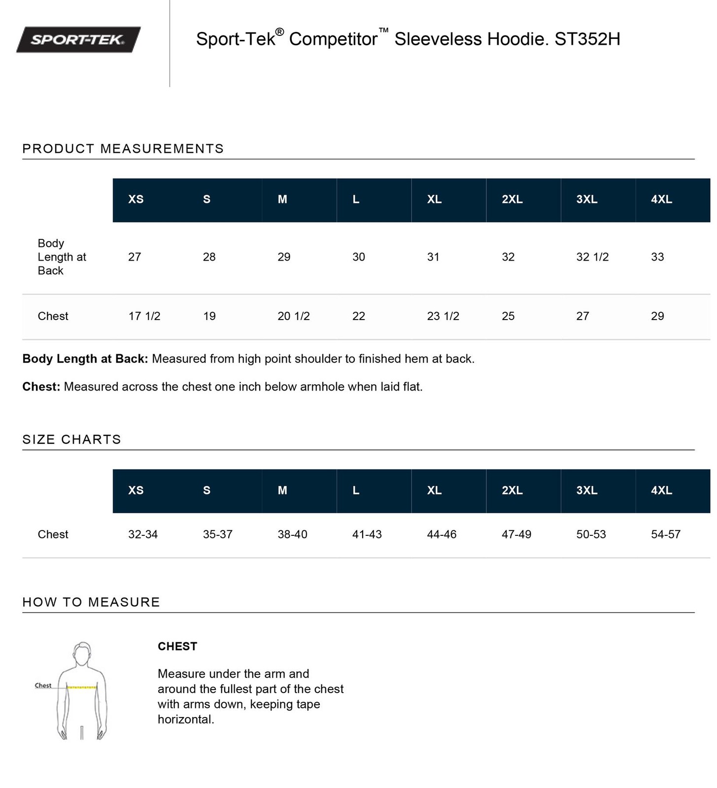 Sport-Tek Men’s Sleeveless Hoodie Muscle Performance T-Shirt ST352H