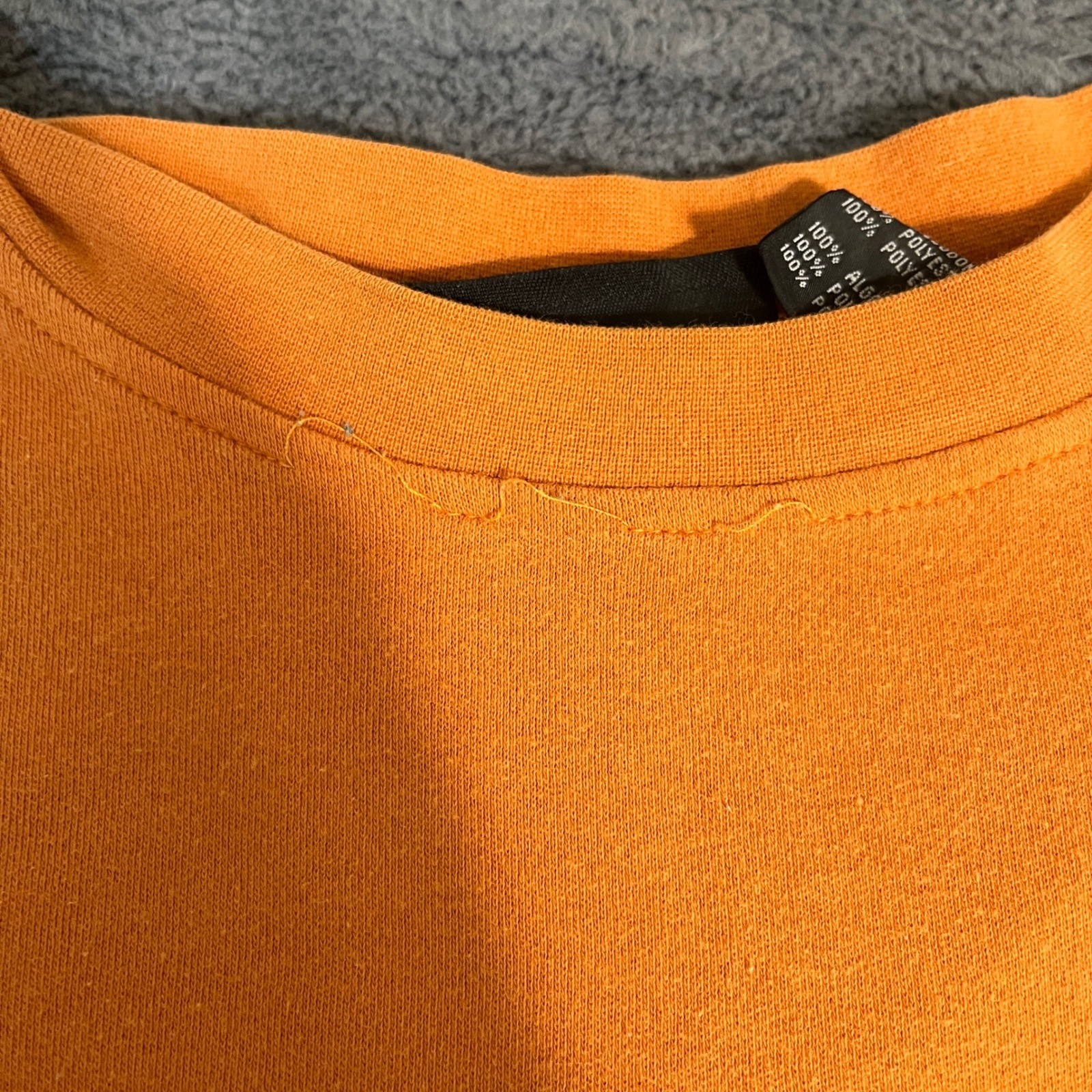Harley Davidson Orange Black Mesh Panel T Shirt Tee Mens XL An American Legend