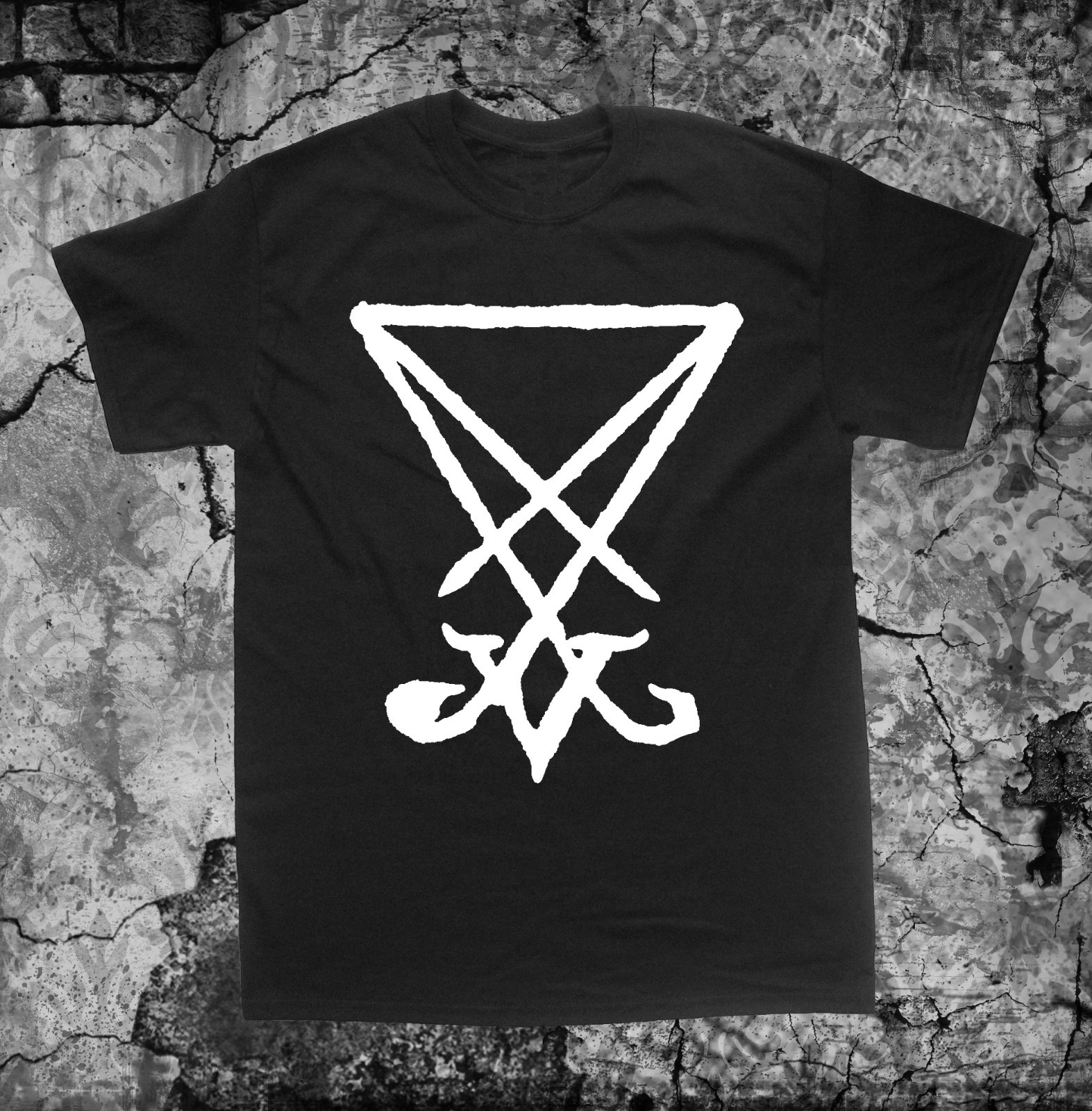 Sigil of Lucifer Shirt – Baphomet Pentagram Satanic Occult Gothic Goat of Mendes
