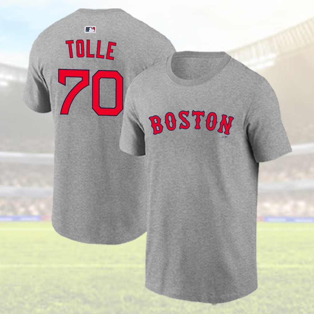 ⭐️FASTSHIP – Payton Tolle#70 BostonBaseball Team 2026 Name & Number Tee Fan Gift