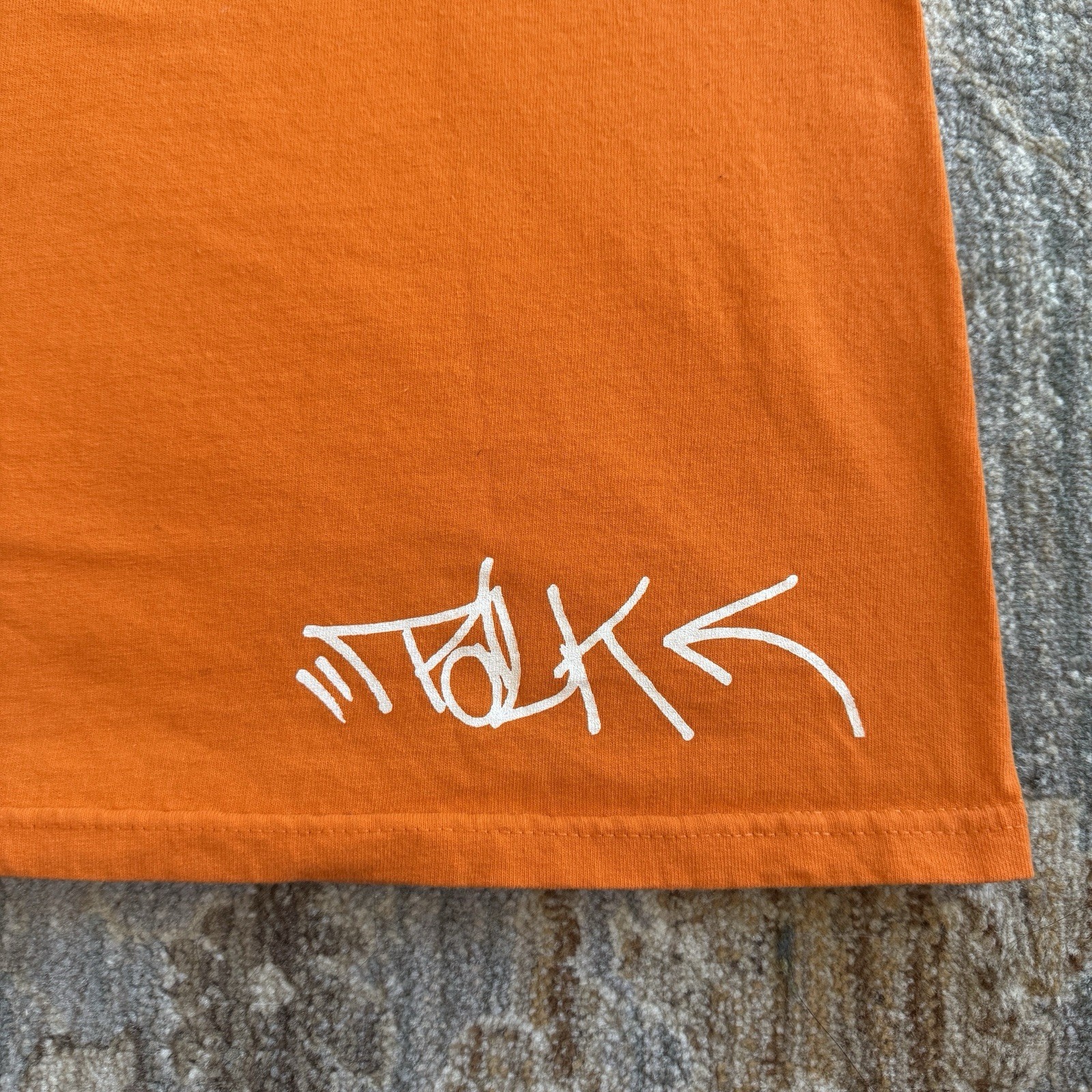 VTG Boost Mobile T Shirt Orange Large Where You At Promo Tech Tee Hip Hop Kanye