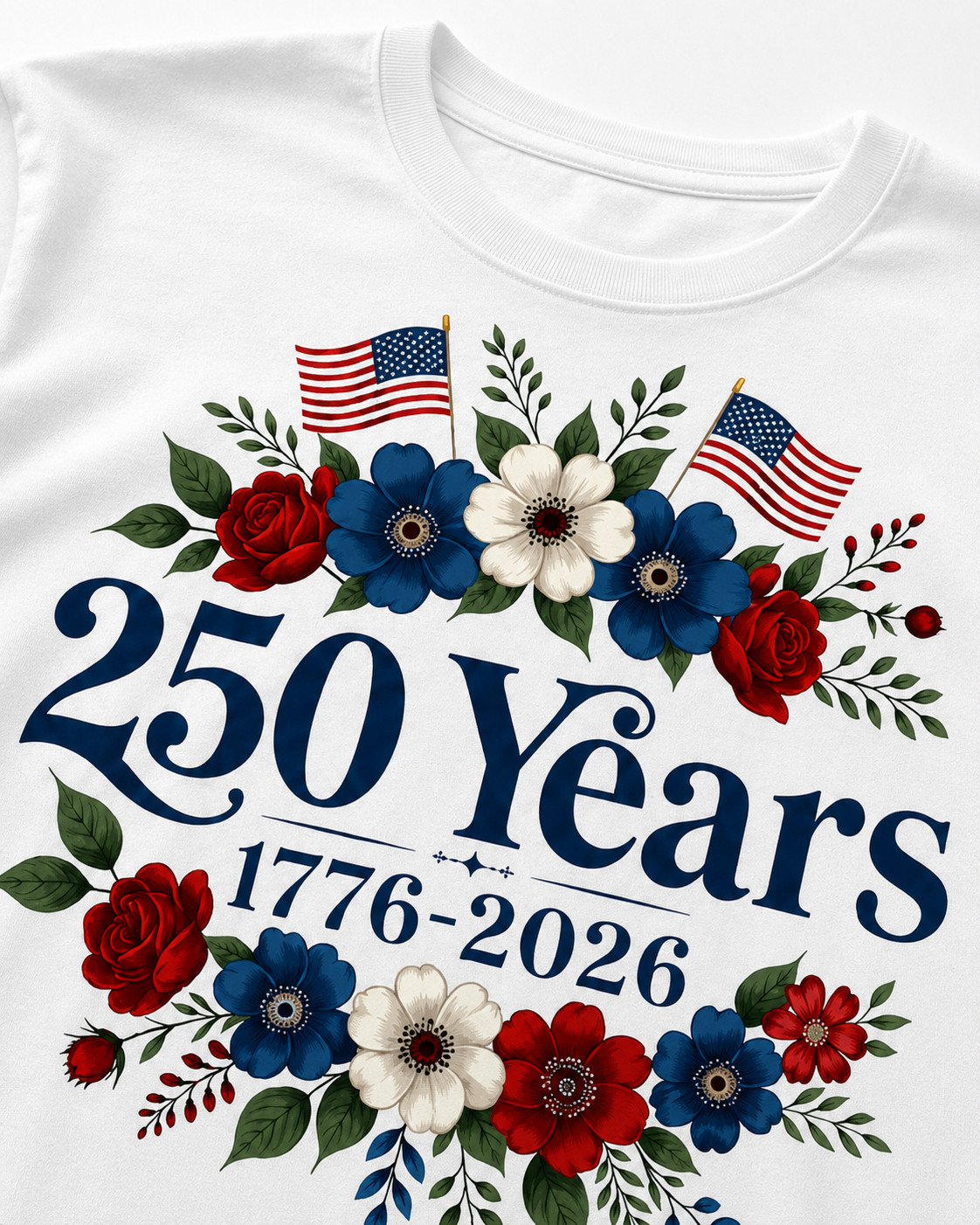 Comfort Colors Boho Floral American Flag Shirt 250th Anniversary 4thOf July Gift