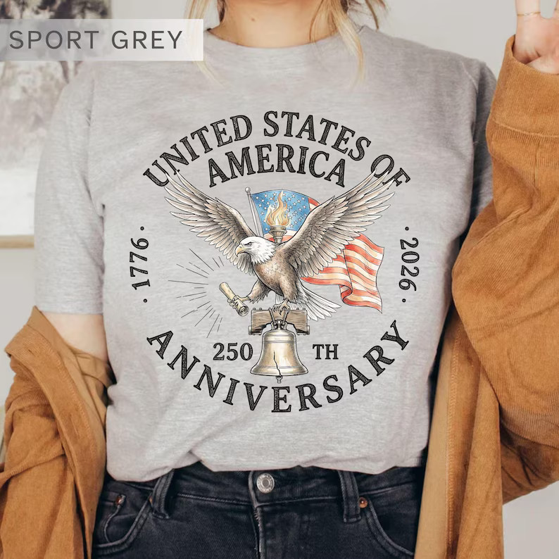 USA 250th Anniversary Liberty Bell Comfort Tee Patriotic