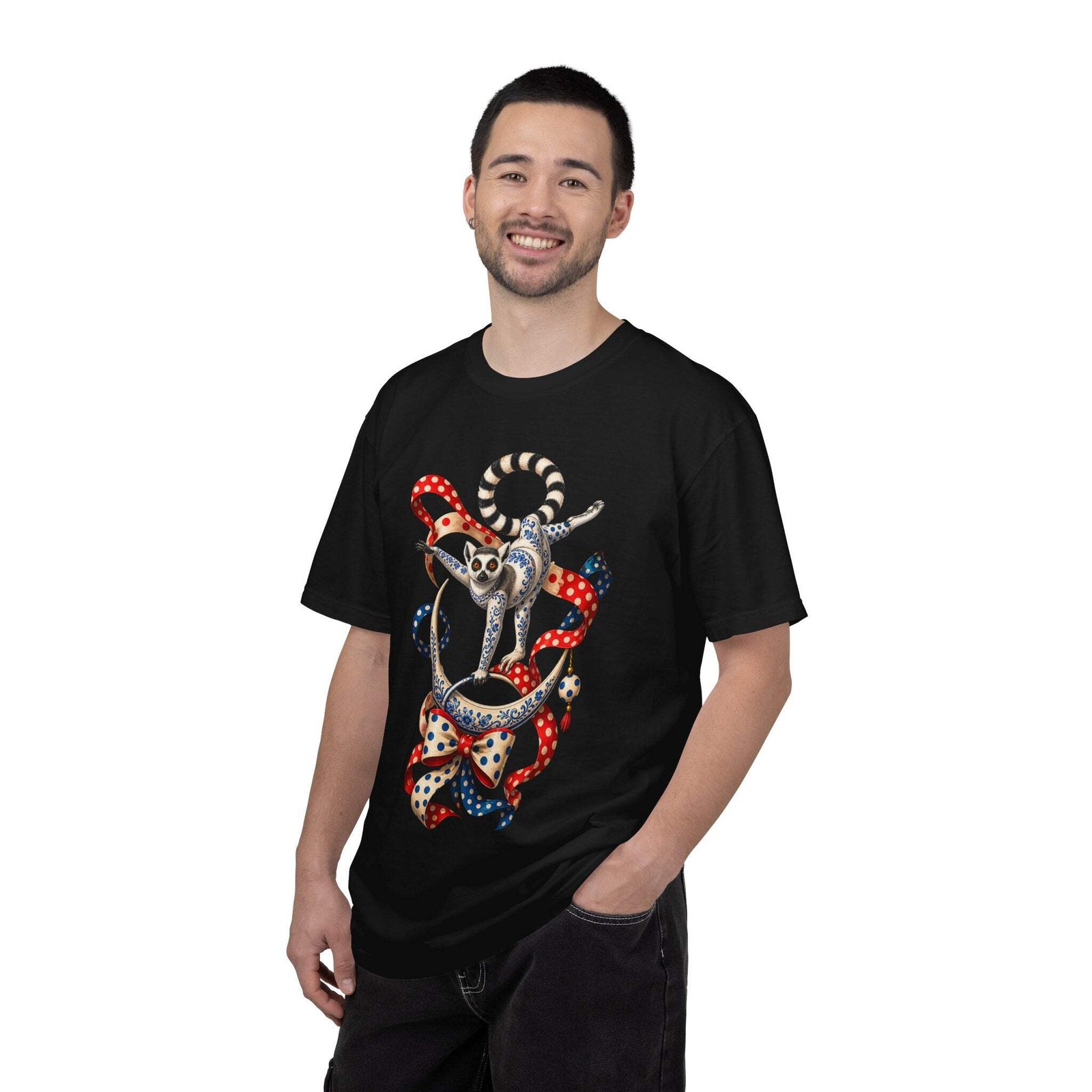 Polka Dot Porcelain Lemur Graphic Tee