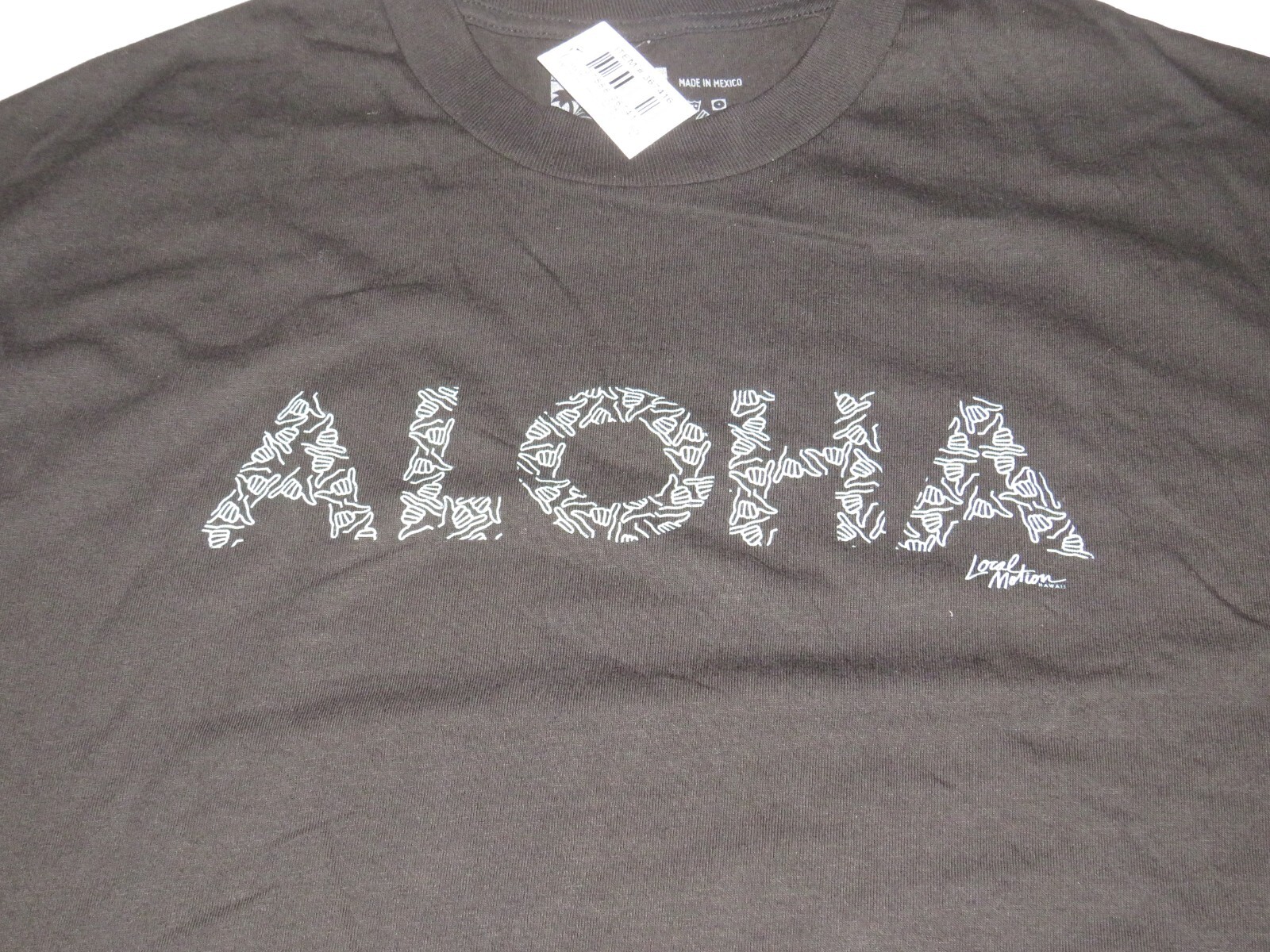 Local Motion Aloha The Shaka Hand Collage T Shirt Size XL Hawaii Hawaiian Tiki
