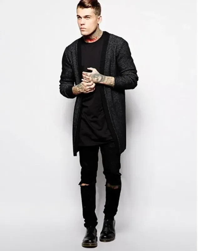 2026 Brand Men’s Cotton Clothing White Long T Shirt Hip Hop Men T-Shirt Extra