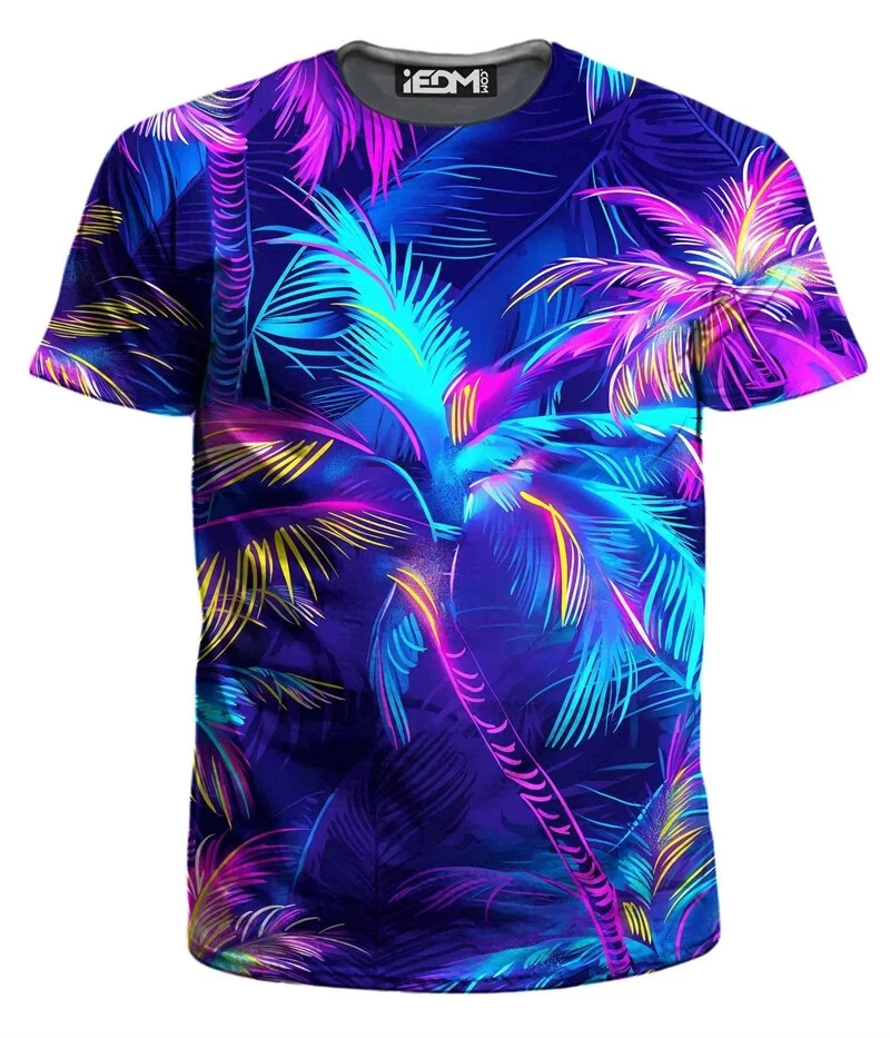 Men’s T-Shirts 3D Print Colorful Pattern Round Neck T-Shirts Casual for Men