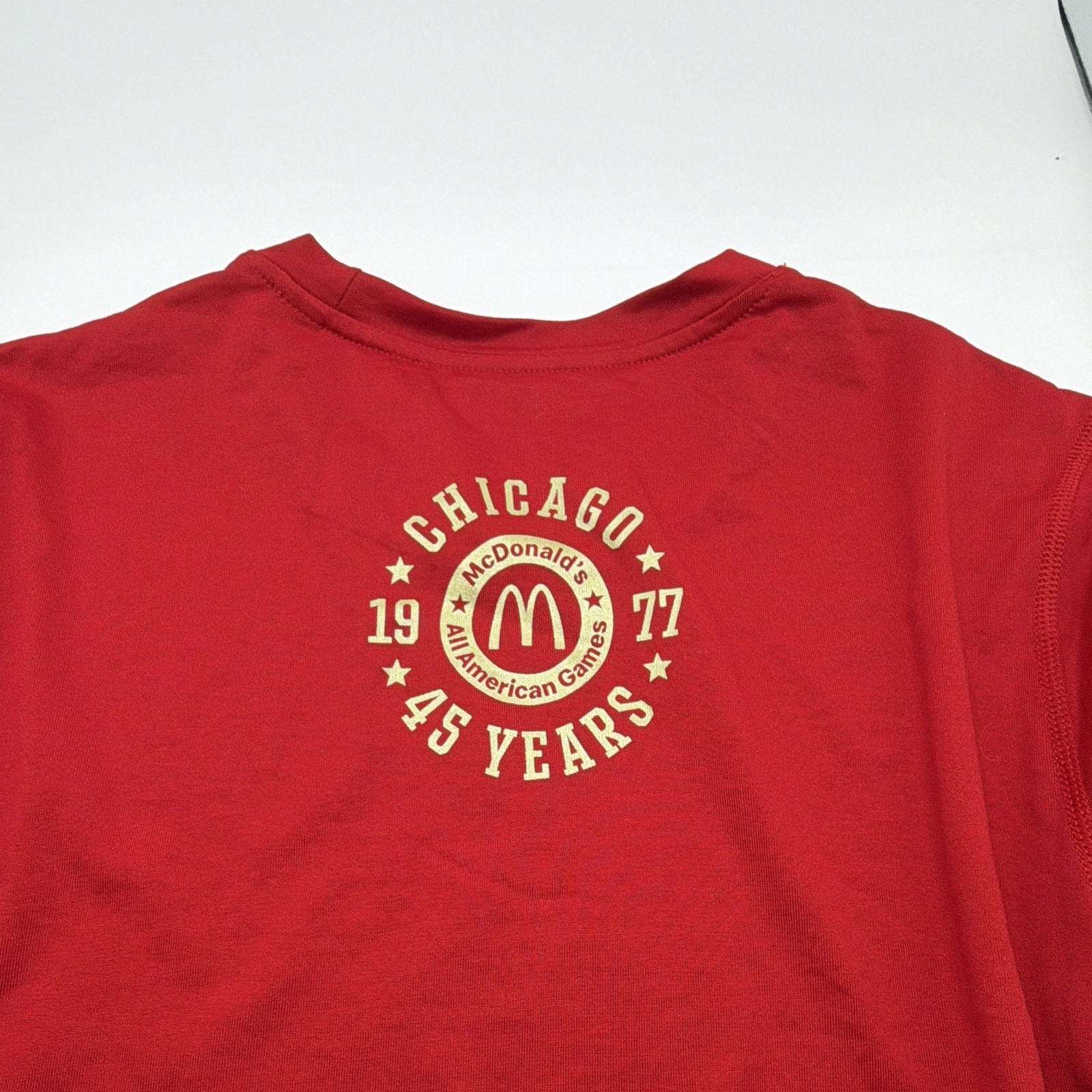 Adidas McDonald’s All American 2022 Creator Tee Men’s Large Red Chicago