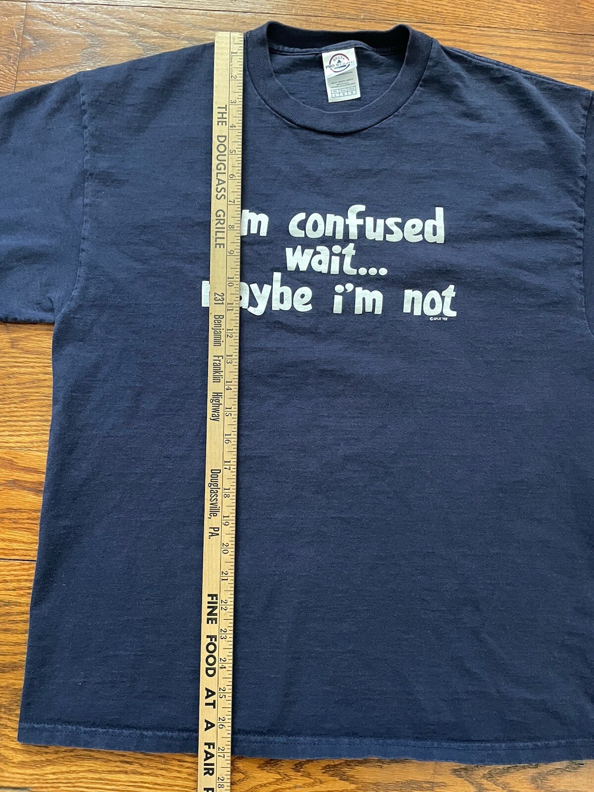 Vintage Large Wait I’m Confused Maybe I’m Not Parody Humor Y2k T Shirt Funny 00s
