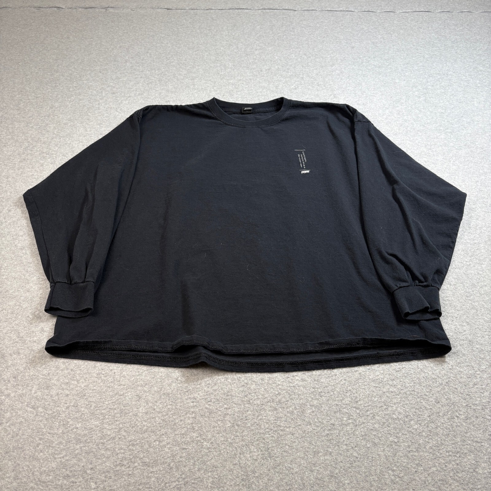 10 Deep Dojo Tshirt Men 3X Black Long Sleeve Crewneck Graphic Tee Made USA Y2K