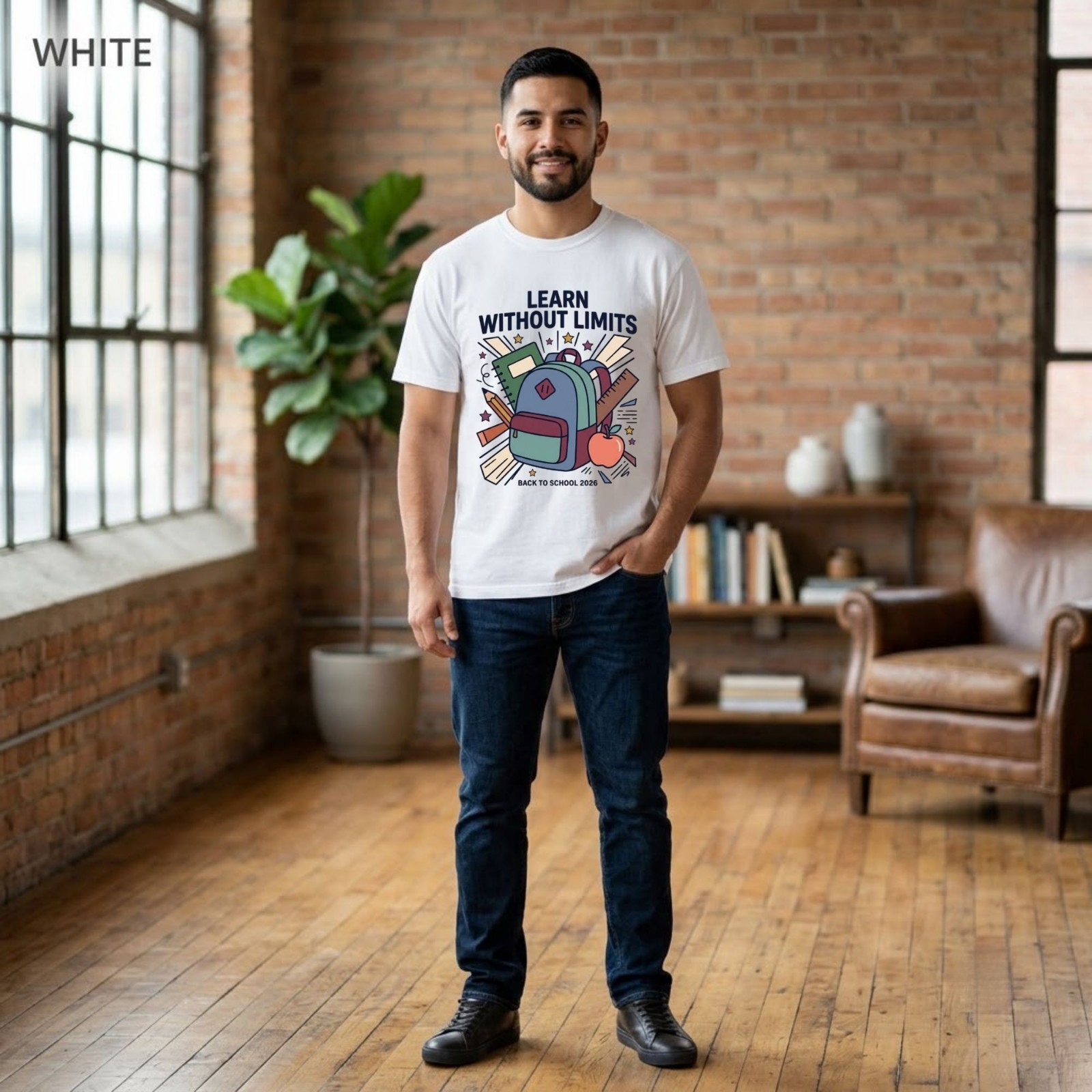 Learn Without Limits Back To School Teacher Graphic Shirt Freeships