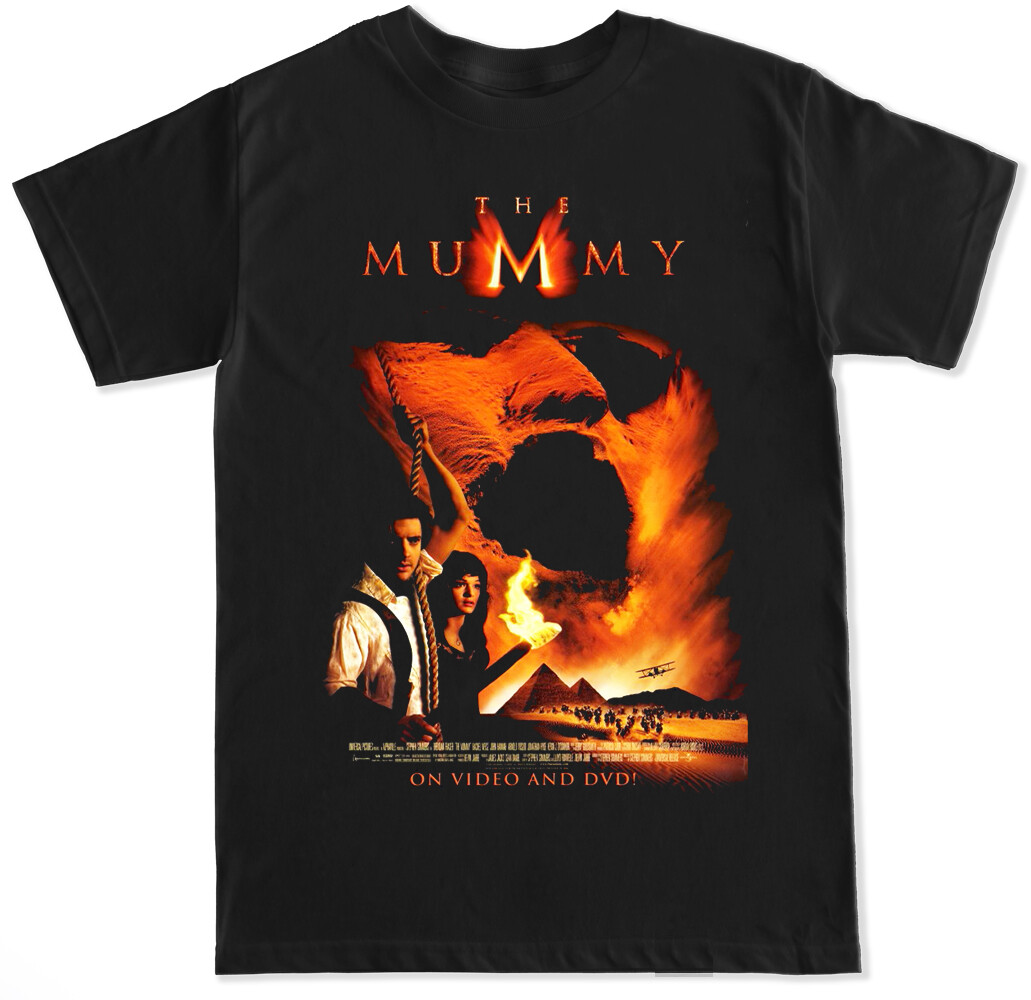 THE MUMMY FRASER 1990 90S EGYPT FUNNY CLASSIC MOVIE FILM HERO MENS T SHIRT