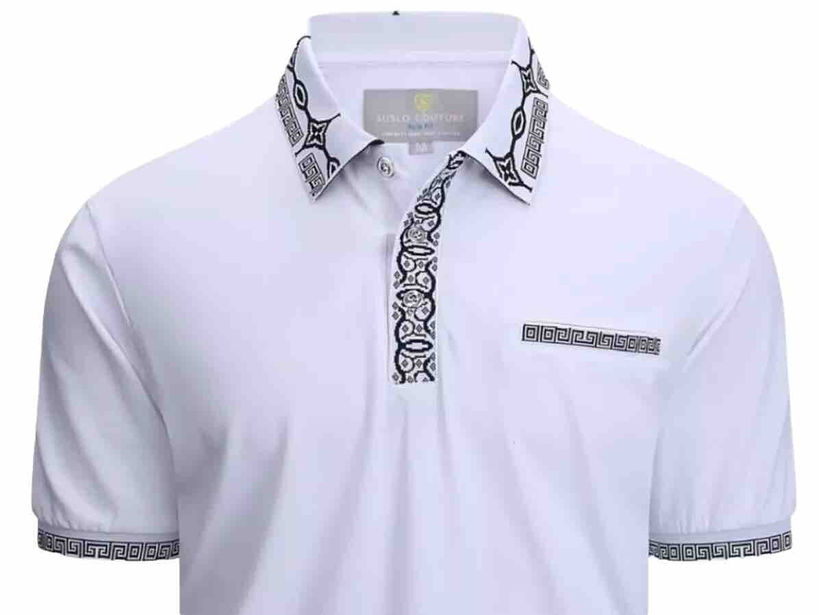 Men’s Luxurious Fine Cotton Polo Shirt,Italian Style,Stretch M to 3XL…..A6.A