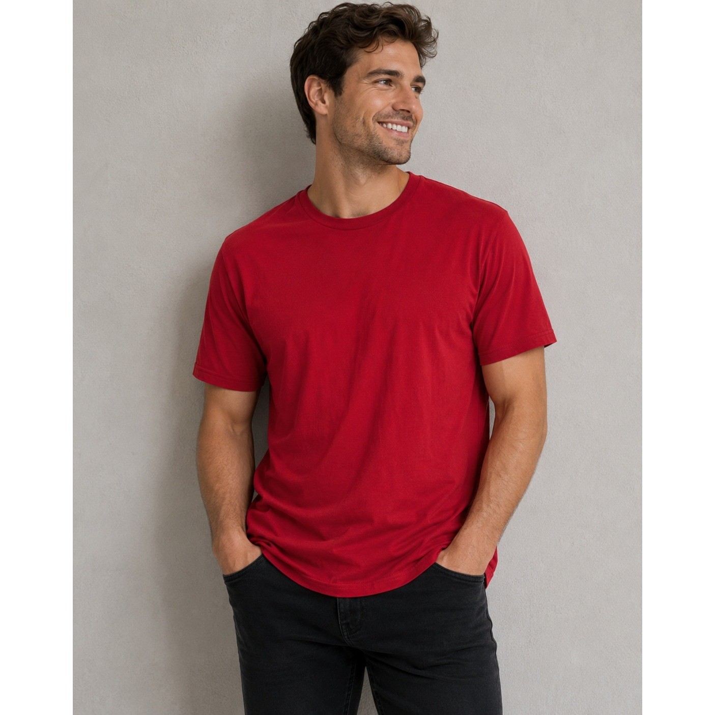 Royal Avalon Sun Ray UV Red Bamboo Cotton Blend T-Shirt Mens Large Short Sleeve