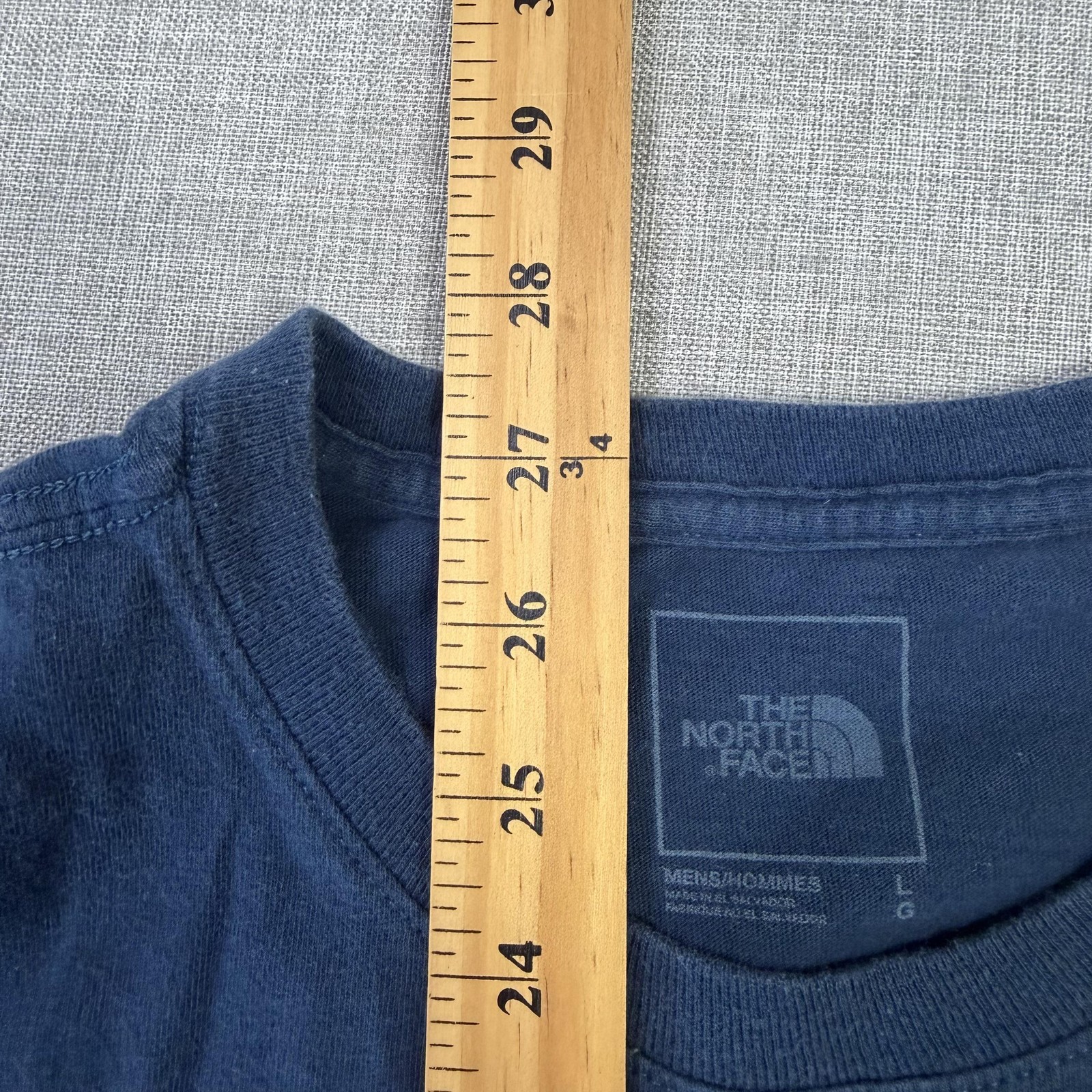 The North Face Shirt Mens Large Blue Crew Neck Short Sleeve Pack Van Graphic