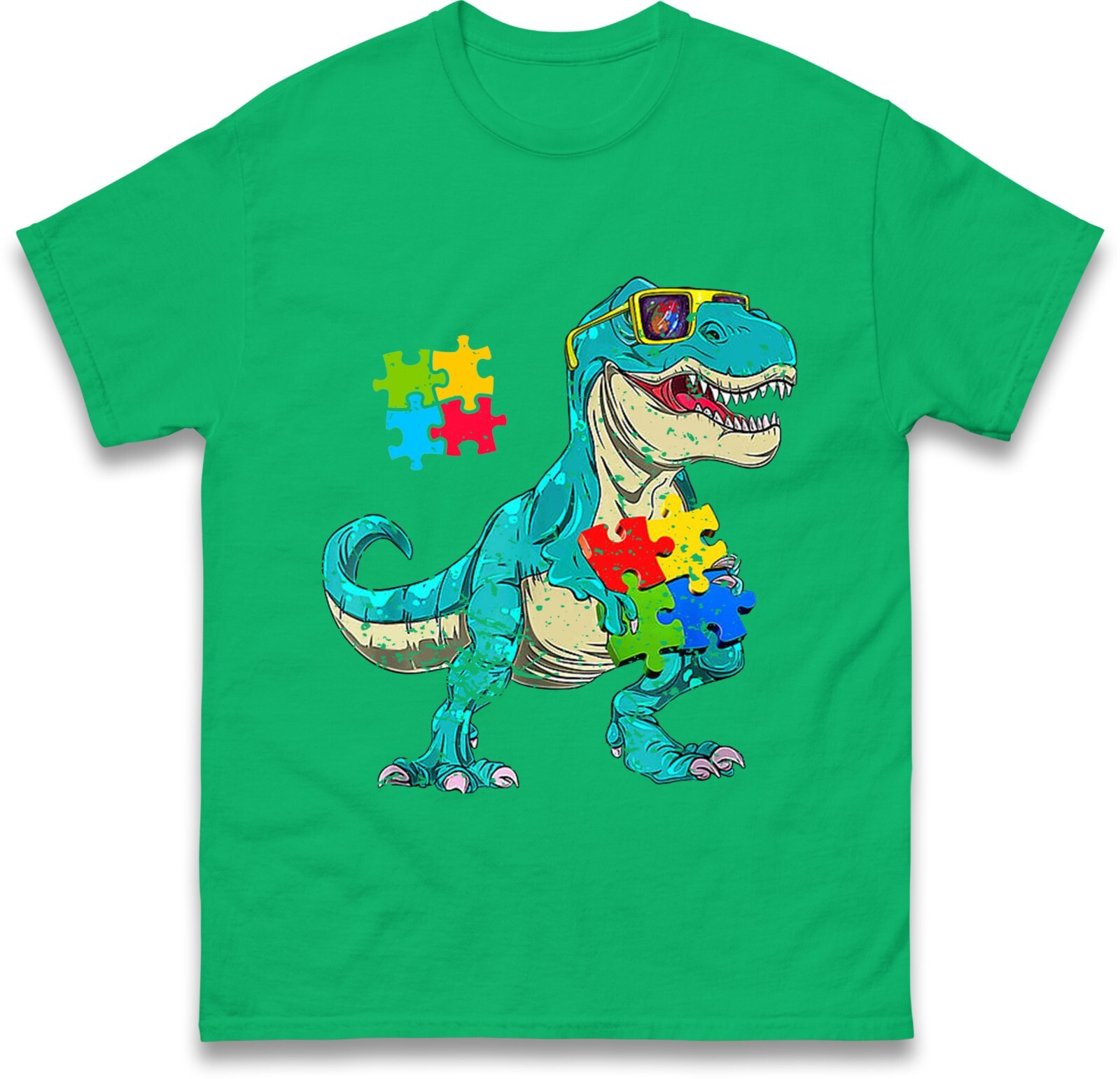 Autism Awareness Funky Dino T Shirt, Autism Awareness T Shirt, Autism Funny Dino