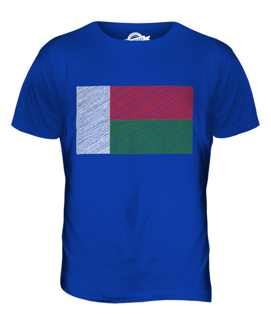 MADAGASCAR SCRIBBLE FLAG MENS T-SHIRT TEE TOP GIFT MADAGASIKARA MALAGASY