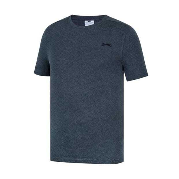 Mens Slazenger 100% Cotton Plain Crew Neck T Shirt XS S M L XL XXL 3XL 4XL BNWT