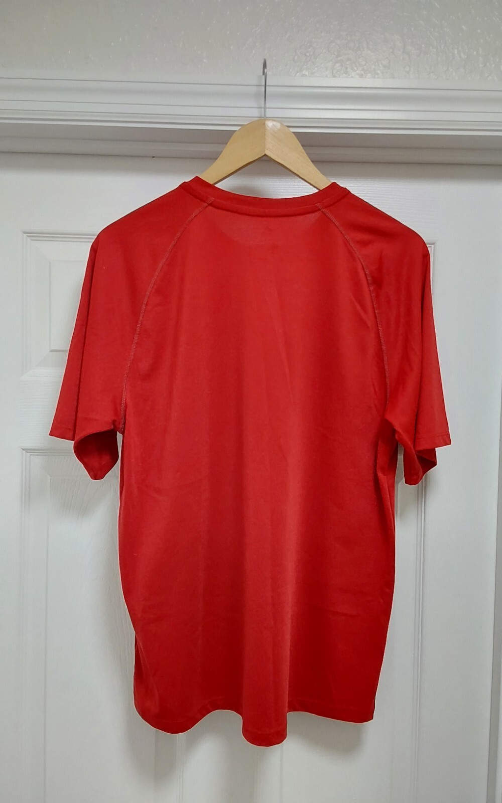 Adidas Climate T Shirt Mens Size Medium Red Short Sleeve Rev Football Polyester